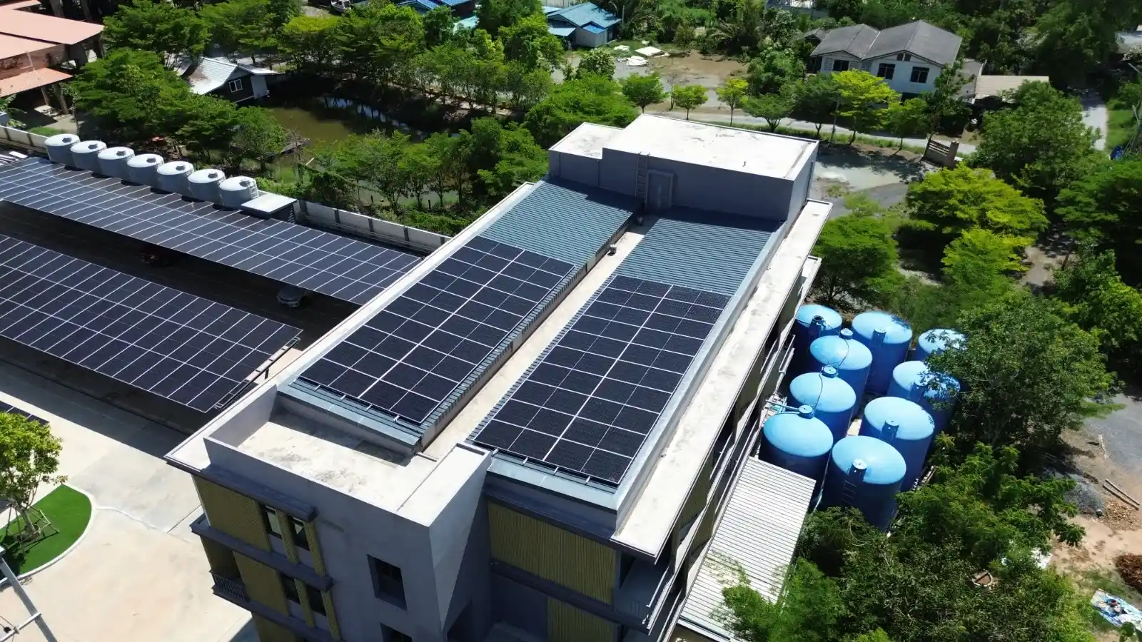 ติดตั้งโซล่าเซลล์ อพาร์ตเมนต์ หอพัก โดย GEE Solar
