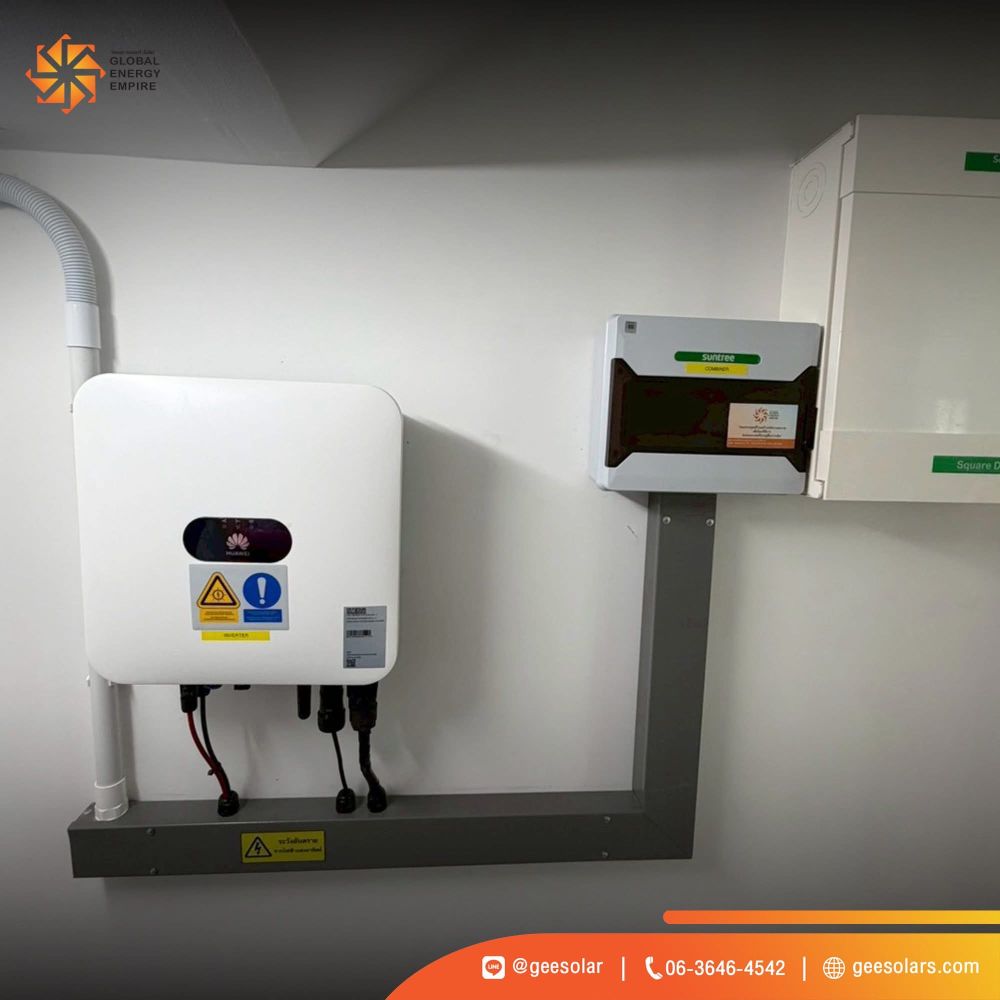 งานติดตั้งโซลาร์เซลล์บ้านและโรงงาน by GEE Solar