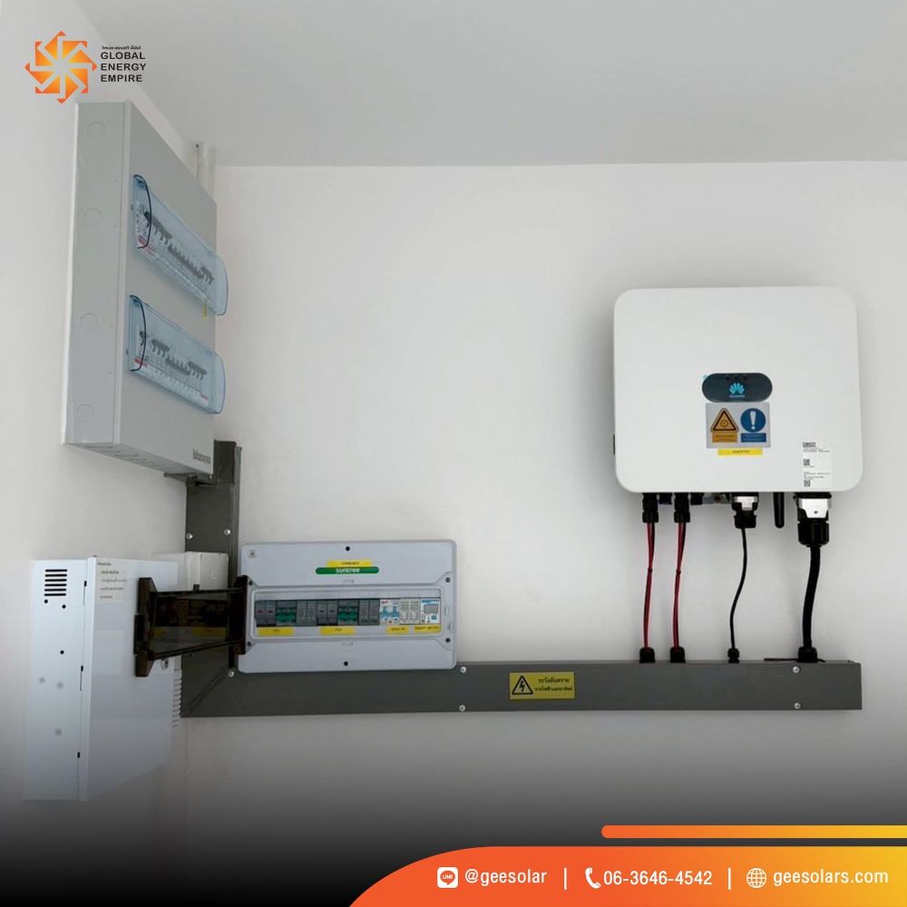 งานติดตั้งโซลาร์เซลล์บ้านและโรงงาน by GEE Solar