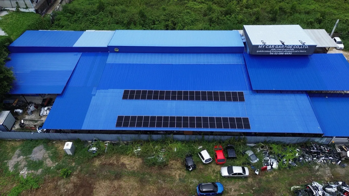 ติดตั้งโซลาร์เซลล์ อู่ซ่อมรถ 20 kWp | ผลงาน GEE Sola
